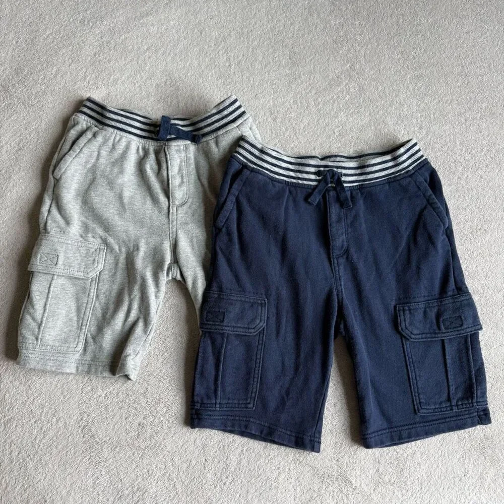 Gymboree Boys Pull On knit Cargo Shorts(2pairs)